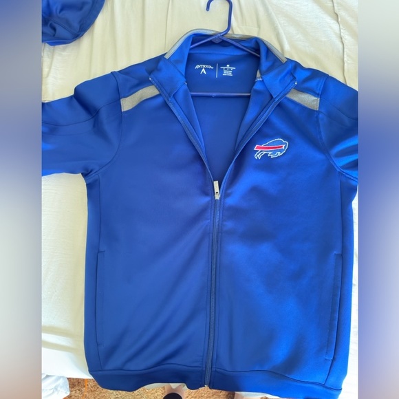 Antigua Blue Buffalo Bills Zip-Up Jacket - Picture 1 of 8